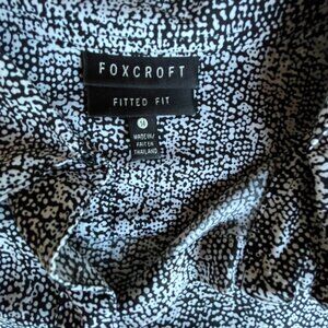 Foxcroft Womens Blouse Size 14 black and white